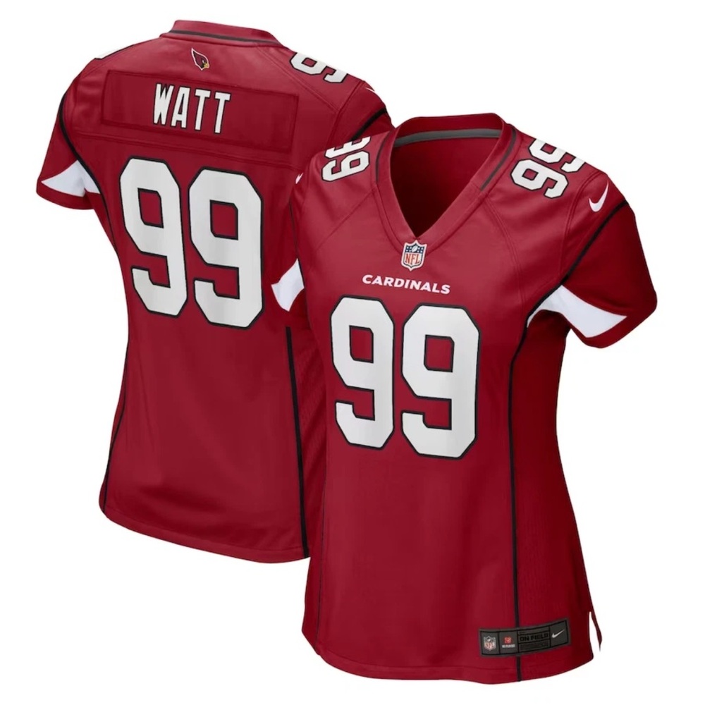 Nike Authentic Arizona Cardinals J.J. Watt #99 NFL Red Jersey Women’s Sz: XL - Picture 2 of 10